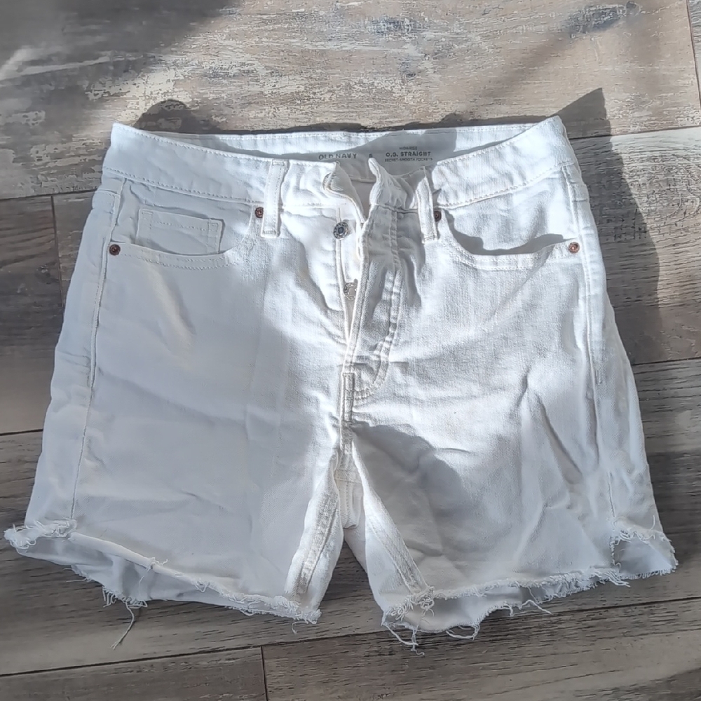 Old Navy Women's White Denim Shorts